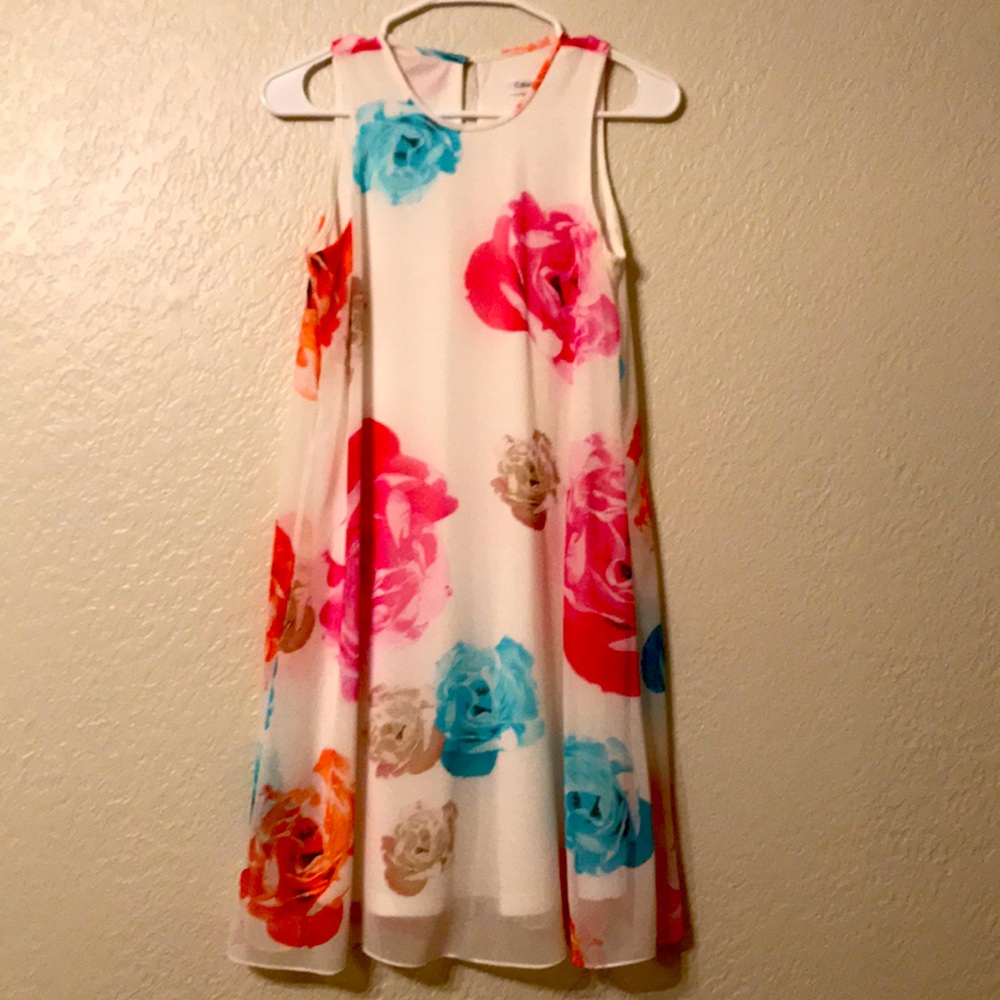 Calvin Klein Floral trapeze dress